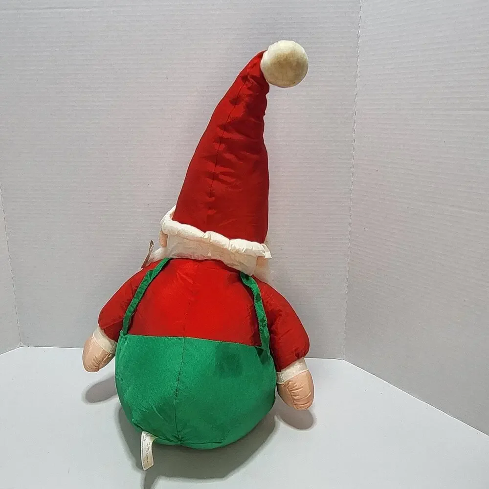 Vtg 1989 Fiesta‎ Huggable Santa Claus Plush Stuffed Doll
